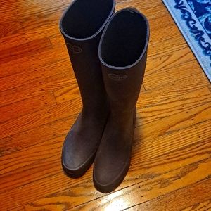 Tall rain boots chameau purple